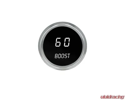 Intellitronix 2 1/16 Inch Boost Chrome Bezel Digital Gauge w/Sender 0-60 PSI - MS9012W