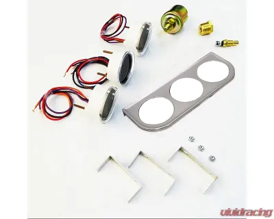 Intellitronix Chrome Bezel 3-Gauge Digital Panel - MS9333W