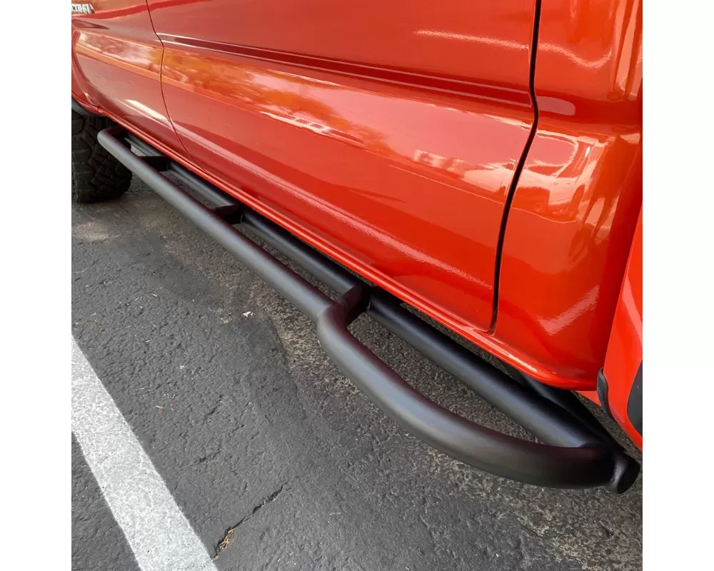 Westcott Designs 20 Degrees Black DOM TIG Weld Short Bed and Access Cab Sliders Toyota Tacoma 2010-2021 - 25121BK
