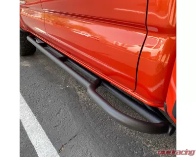 Westcott Designs 20 Degrees Black DOM TIG Weld Short Bed and Access Cab Sliders Toyota Tacoma 2010-2021 - 25121BK