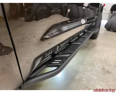 Westcott Designs 15 Deg. Black DOM TIG Weld Short Bed Sliders CrewMax and Double Cab Toyota Tundra 2007-2021 - 25221BK