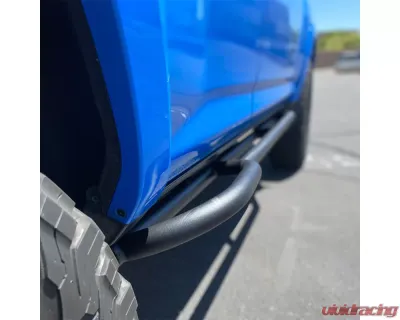 Westcott Designs 20 Degrees Black DOM MIG Weld Sliders w/Top Plates 5th Generation Toyota 4Runner 2010-2021 - 25322MTBK