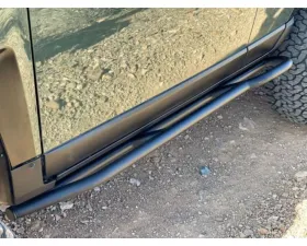 Westcott Designs 20 Degrees Black DOM TIG Weld Rock Sliders w/Top Plates Toyota FJ Cruiser 2007-2014