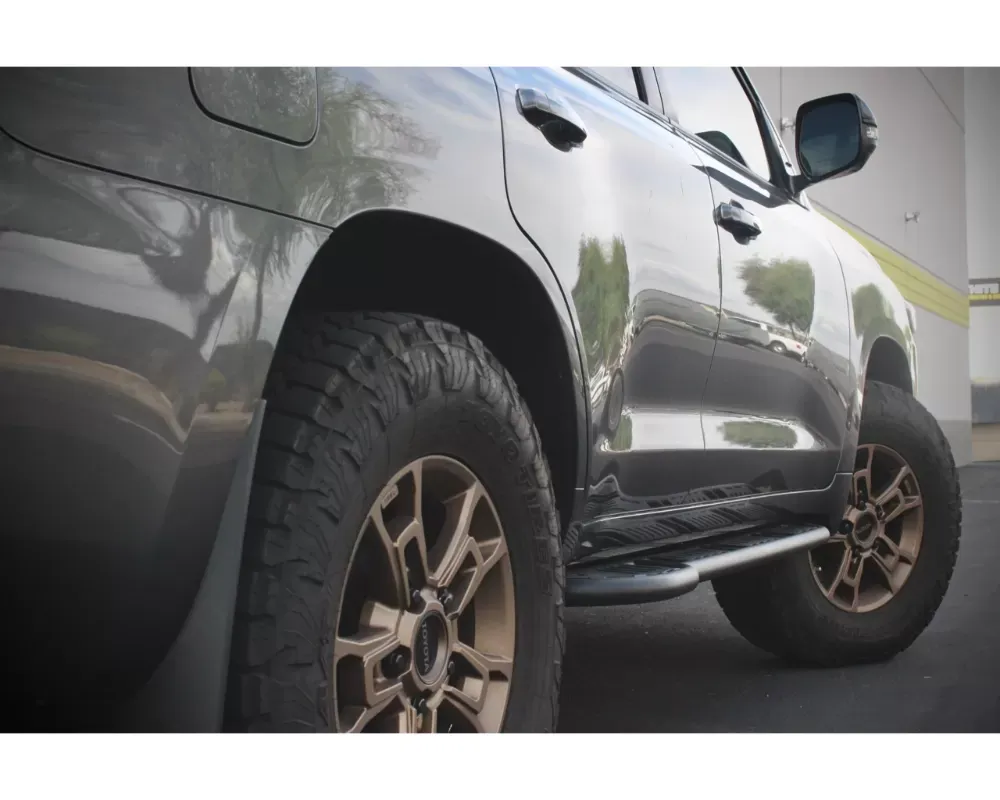 Westcott Designs Black DOM TIG Weld Rock Sliders Toyota Land Cruiser 200 2015-2022 - 25501BK