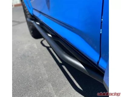 Westcott Designs 20 Degrees Black DOM TIG Weld Sliders w/Top Plates 5th Generation Toyota 4Runner 2010-2021 - 25322TBK