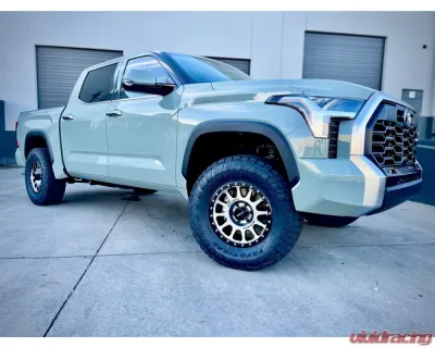 Westcott Designs Black Anodize AVS/Air Ride w/Hitachi Black Shocks Preload Collar Lift Kit Toyota Tundra 2022-2024 - 35208HB