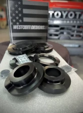 Westcott Designs Raw Aluminum Fox TRD PRO Preload Collar Lift Kit Toyota Tundra 2022-2024                                     - 35210A - Image 4