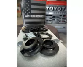 Westcott Designs Raw Aluminum Fox TRD PRO Preload Collar Front Only Lift Kit Toyota Tundra 2022-2024