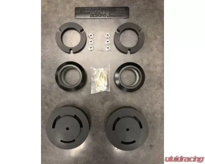 Westcott Designs Raw Aluminum Fox TRD PRO Lift Kit Toyota 4Runner 2019-2020 - 35302A