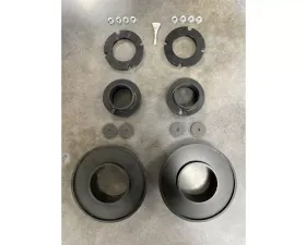 Westcott Designs Raw Aluminum Fox TRD PRO Front Only Lift Kit Toyota 4Runner 2021-2022
