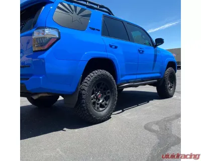 Westcott Designs 20 Degrees Black DOM MIG Weld Sliders w/Top Plates 5th Generation Toyota 4Runner 2010-2021 - 25322MTBK