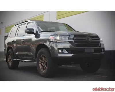 Westcott Designs Black DOM MIG Weld Rock Sliders Toyota Land Cruiser 200 2015-2022 - 25501MBK