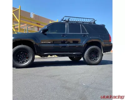 Westcott Designs 10 Degrees Black DOM MIG Weld Sliders w/Top Plates 4th Generation Toyota 4Runner 2004-2009 - 25311MTBK