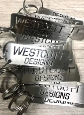 Westcott Designs Brushed Stainless Key Chain                                     - 95206 - Image 2