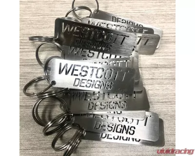 Westcott Designs Brushed Stainless Key Chain - 95206