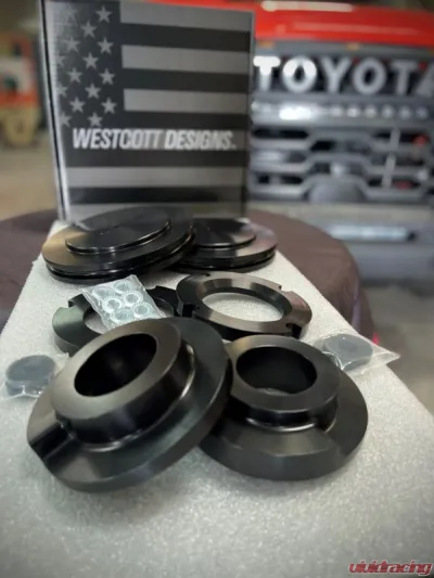Westcott Designs Black Anodized Preload Collar Lift Kit Toyota Sequoia TRD Pro 2023-2025 - 35502B