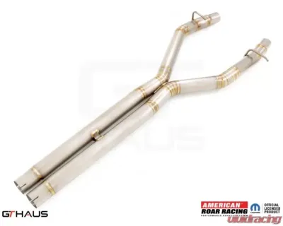 American Roar Racing Titanium Section 2 Catback X-pipe w/o Factory Control Resonator Delete Section Dodge Charger SRT8 Scat-Pack 2015+ - DD0234001
