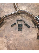 Valvetronic Designs 2 Polished OEM Style Oval Tips Polished Valved Sport Exhaust System Audi RS5 B9 2016-2023                                     - AUD.B9.RS5.VSES.PO - Image 2
