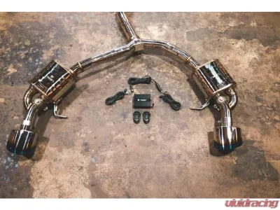 Valvetronic Designs 2 Polished OEM Style Oval Tips Polished Valved Sport Exhaust System Audi RS5 B9 2016-2023 - AUD.B9.RS5.VSES.PO