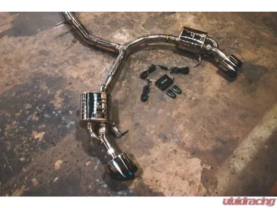 Valvetronic Designs 2 Polished OEM Style Oval Tips Polished Valved Sport Exhaust System Audi RS5 B9 2016-2023 - AUD.B9.RS5.VSES.PO