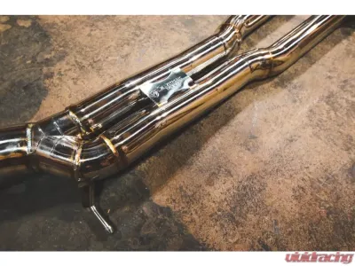 Valvetronic Designs 2 Polished OEM Style Oval Tips Polished Valved Sport Exhaust System Audi RS5 B9 2016-2023 - AUD.B9.RS5.VSES.PO