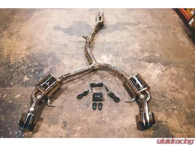 Valvetronic Designs 2 Polished OEM Style Oval Tips Polished Valved Sport Exhaust System Audi RS5 B9 2016-2023 - AUD.B9.RS5.VSES.PO