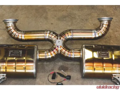 Valvetronic Designs Valved Sport Catback Exhaust System for Audi R8 V10 Gen 2 2017-2021, Grade 5 Titanium - AUD.R8.GEN2.VSES.TI