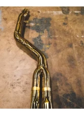 Valvetronic Designs 2 Single Wall Tips Anodized Gold Valved Sport Exhaust System Toyota Supra A90 2020-2024                                     - TOY.A90.VSES.AG - Image 4
