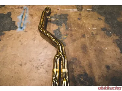 Valvetronic Designs 2 Single Wall Tips Anodized Gold Valved Sport Exhaust System Toyota Supra A90 2020-2024 - TOY.A90.VSES.AG