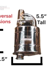 Valvetronic Designs 2.5 | 66Mm Exhaust Pipe 1 Muffler No Tips Universal Valved Muffler Kit                                     - UVM.63MM - Image 2