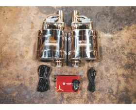 Valvetronic Designs 2.5 | 63Mm Exhaust Pipe 2 Muffler No Tips Universal Valved Muffler Kit