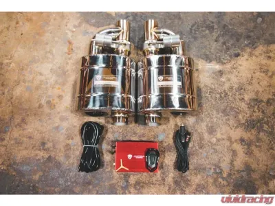 Valvetronic Designs 2.5 | 63Mm Exhaust Pipe 2 Muffler No Tips Universal Valved Muffler Kit - UVM.63MM.X2