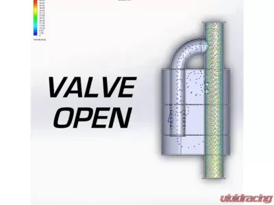 Valvetronic Designs 3.0In | 76Mm Exhaust Pipe 1 Muffler No Tips Universal Valved Muffler Kit - UVM.76MM