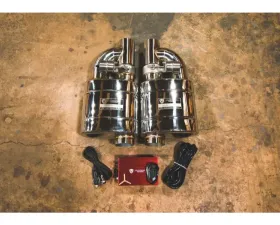Valvetronic Designs 3.0In | 76Mm Exhaust Pipe 2 Muffler No Tips Universal Valved Muffler Kit