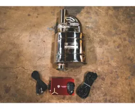 Valvetronic Designs 3.0In | 76Mm Exhaust Pipe 1 Muffler No Tips Universal Valved Muffler Kit