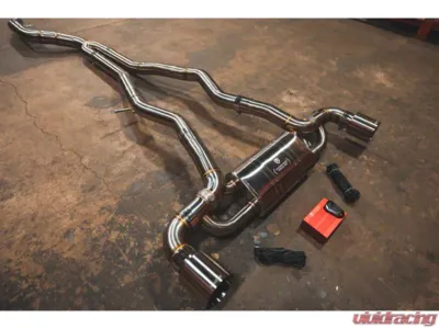 Valvetronic Designs Valved Sport Exhaust System Brushed Toyota Supra A90/A91 2020-2024 - TOY.A90.VSES.BR