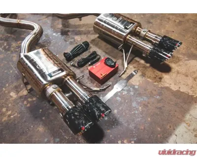 Valvetronic Designs E9X M3 Exhaust System 2008-2013 T304 Stainless Steel Black Finish - BMW.E9X.M3.AXL.BR.BLK