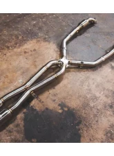 Valvetronic Designs E9X M3 Exhaust System 2008-2013 T304 Stainless Steel Black Finish                                     - BMW.E9X.M3.AXL.BR.BLK - Image 5