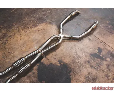 Valvetronic Designs E9X M3 Exhaust System 2008-2013 T304 Stainless Steel Black Finish - BMW.E9X.M3.AXL.BR.BLK