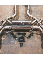 Valvetronic Designs Single Midsection Exhaust for BMW X3M/X4M F97/F98 2019-2023, T304 Stainless Steel                                     - BMW.F9X.X3M.VSES.BR.FC - Image 2