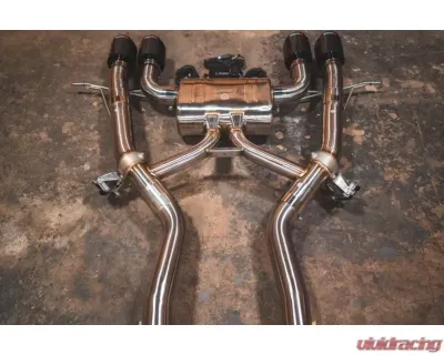 Valvetronic Designs Valved Sport Exhaust System for BMW G87 M2 2022+ - 4" Carbon Tips - BMW.G87.M2.VSES.BR.RC