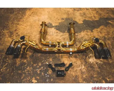 Valvetronic Designs Valved Race Exhaust System - Grade 5 Titanium for Chevrolet Corvette C8 (2020-2023) - CHEV.C8.VSES.FF.TI