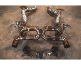 Valvetronic Designs Valved Race Exhaust System for Ferrari F8 (2019-2023) - Grade 5 Titanium