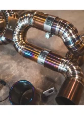 Valvetronic Designs Valved Race Exhaust System for Ferrari F8 (2019-2023) - Grade 5 Titanium                                     - FER.F8.VSES.FF.TI - Image 11