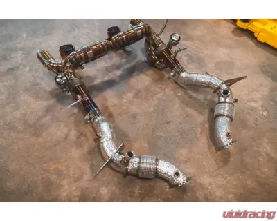 Valvetronic Designs Valved Race Exhaust System for Ferrari F8 (2019-2023) - Grade 5 Titanium - FER.F8.VSES.FF.TI