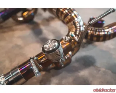 Valvetronic Designs Valved Race Exhaust System for Ferrari F8 (2019-2023) - Grade 5 Titanium - FER.F8.VSES.FF.TI