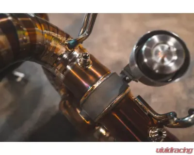 Valvetronic Designs Valved Race Exhaust System for Ferrari F8 (2019-2023) - Grade 5 Titanium - FER.F8.VSES.FF.TI
