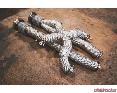 Valvetronic Designs Equal Length Free Flow Front Pipes for Lamborghini Aventador SVJ 2012-2020 - LAM.AVEN.SVJ.FF