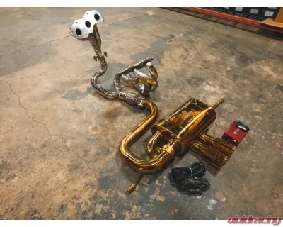 Valvetronic Designs Valved Sport Exhaust System - Anodized Gold for Lotus Evora 2010-2023 - LOT.EVOR.VSES.AG