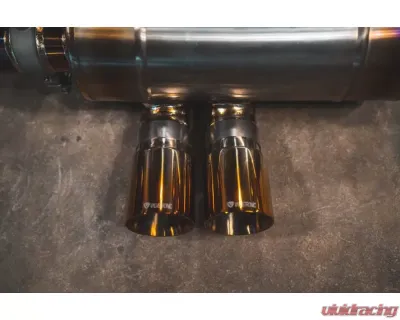 Valvetronic Designs Valved Sport Exhaust System - Anodized Gold for Lotus Evora 2010-2023 - LOT.EVOR.VSES.AG